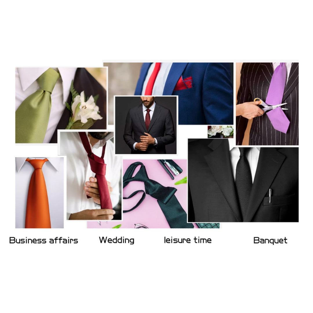 Solid Color Neckties – Timeless Style, Perfect Finish (Red)