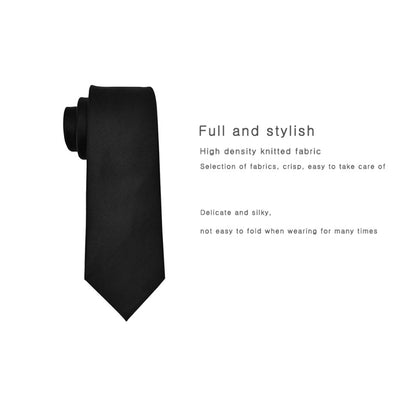 Solid Color Neckties – Timeless Style, Perfect Finish (Dark Blue)