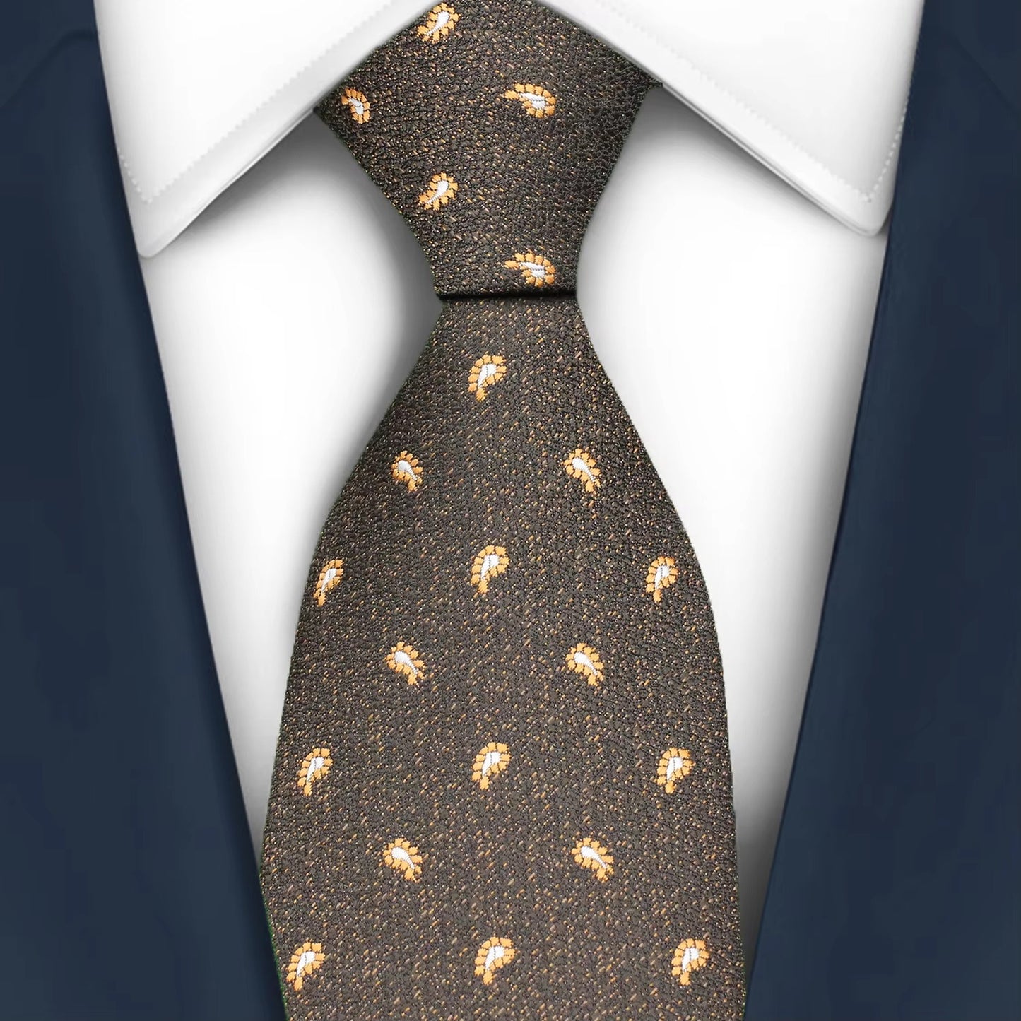 Paisley Geometric Necktie Luxury High Quality Necktie