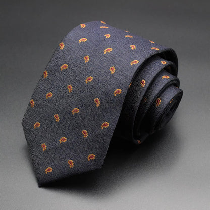 Paisley Geometric Necktie Luxury High Quality Necktie