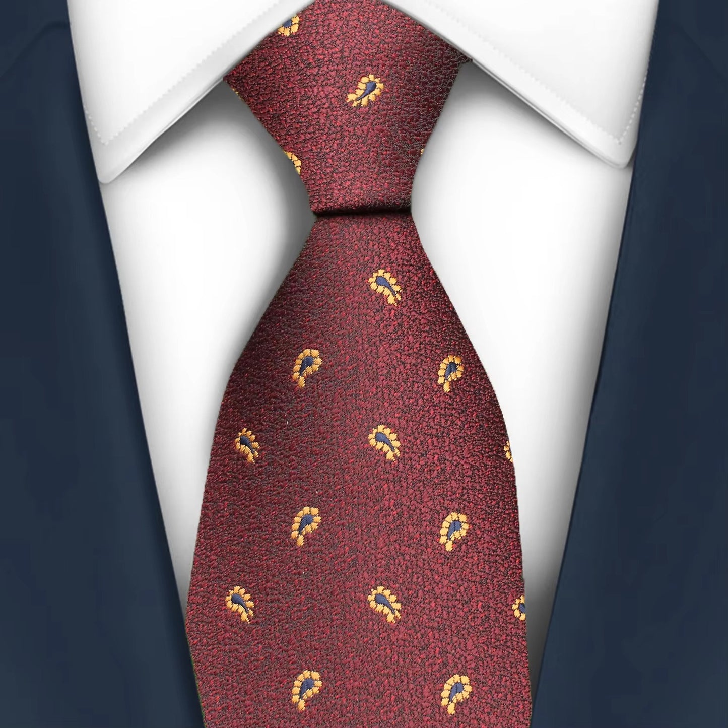 Paisley Geometric Necktie Luxury High Quality Necktie