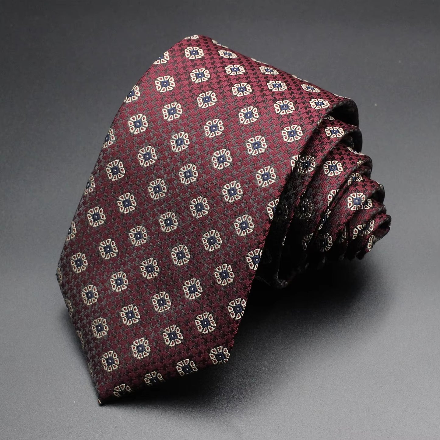 Paisley Geometric Necktie Luxury High Quality Necktie