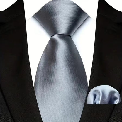 Solid Color Neckties – Timeless Style, Perfect Finish (Gray)