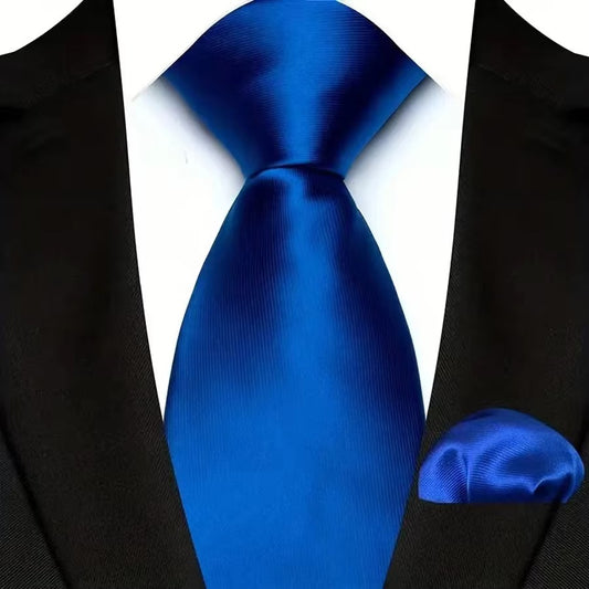 Solid Color Neckties – Timeless Style, Perfect Finish (Blue)