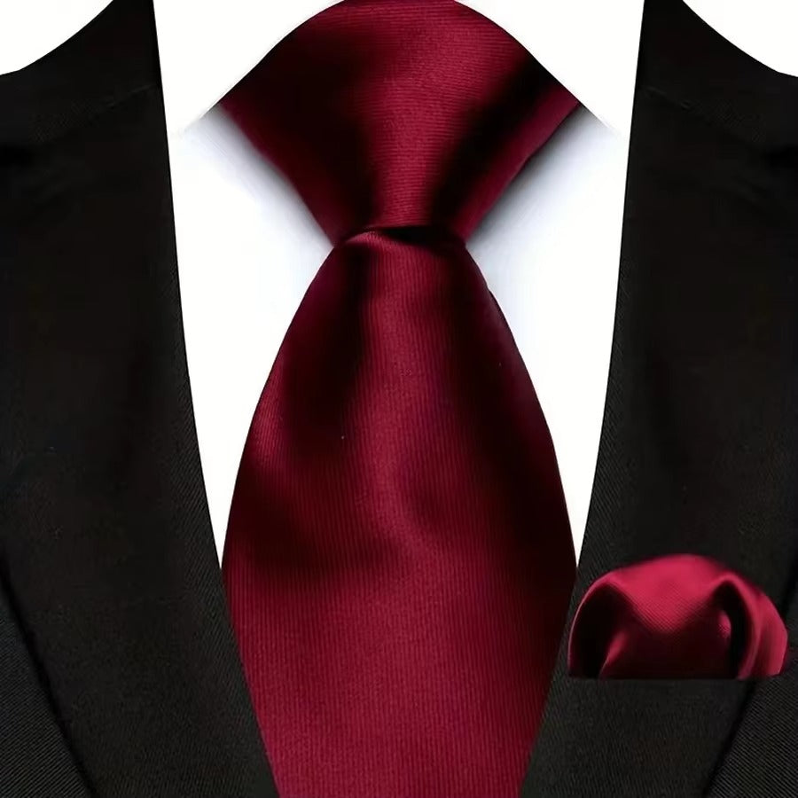 Solid Color Neckties – Timeless Style, Perfect Finish (Maroon)